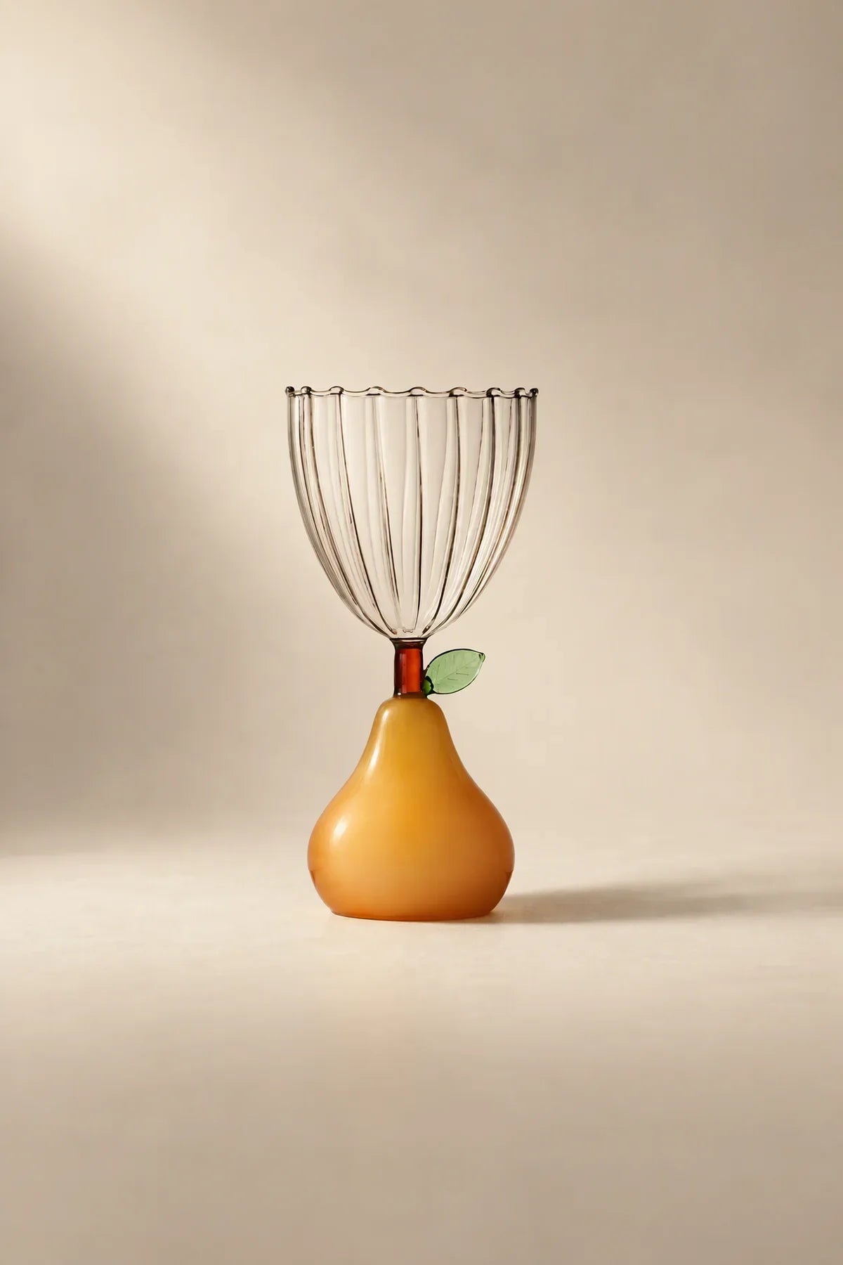 Orchard Hour Multi-Color Glass Goblet