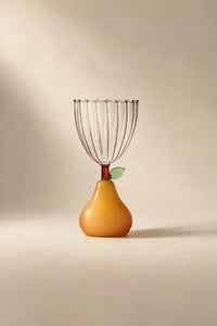 Orchard Hour Multi-Color Glass Goblet