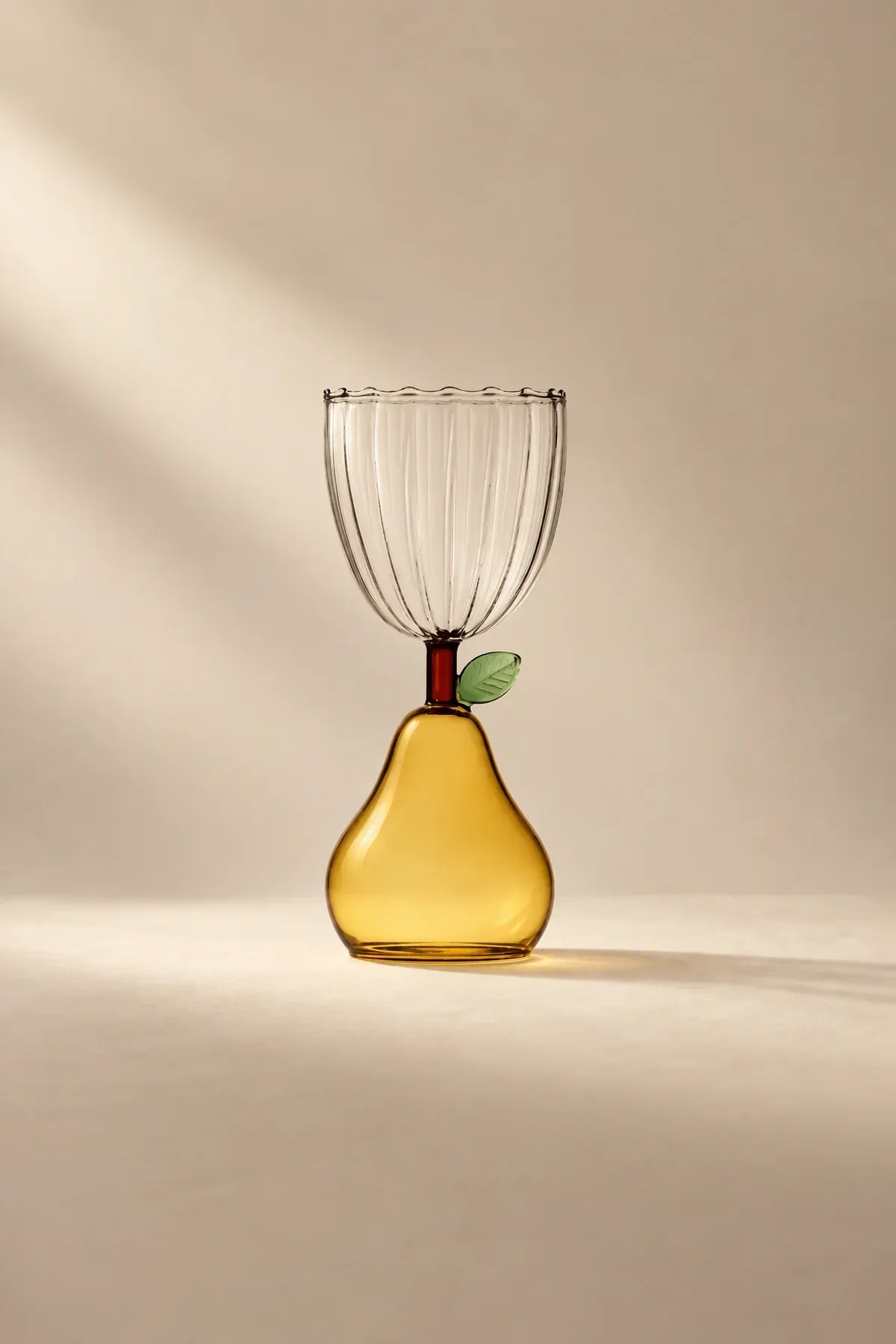 Orchard Hour Multi-Color Glass Goblet