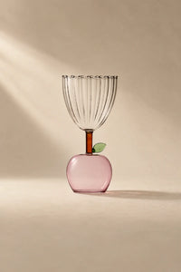 Orchard Hour Multi-Color Glass Goblet