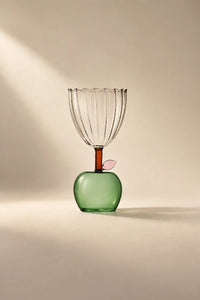Orchard Hour Multi-Color Glass Goblet
