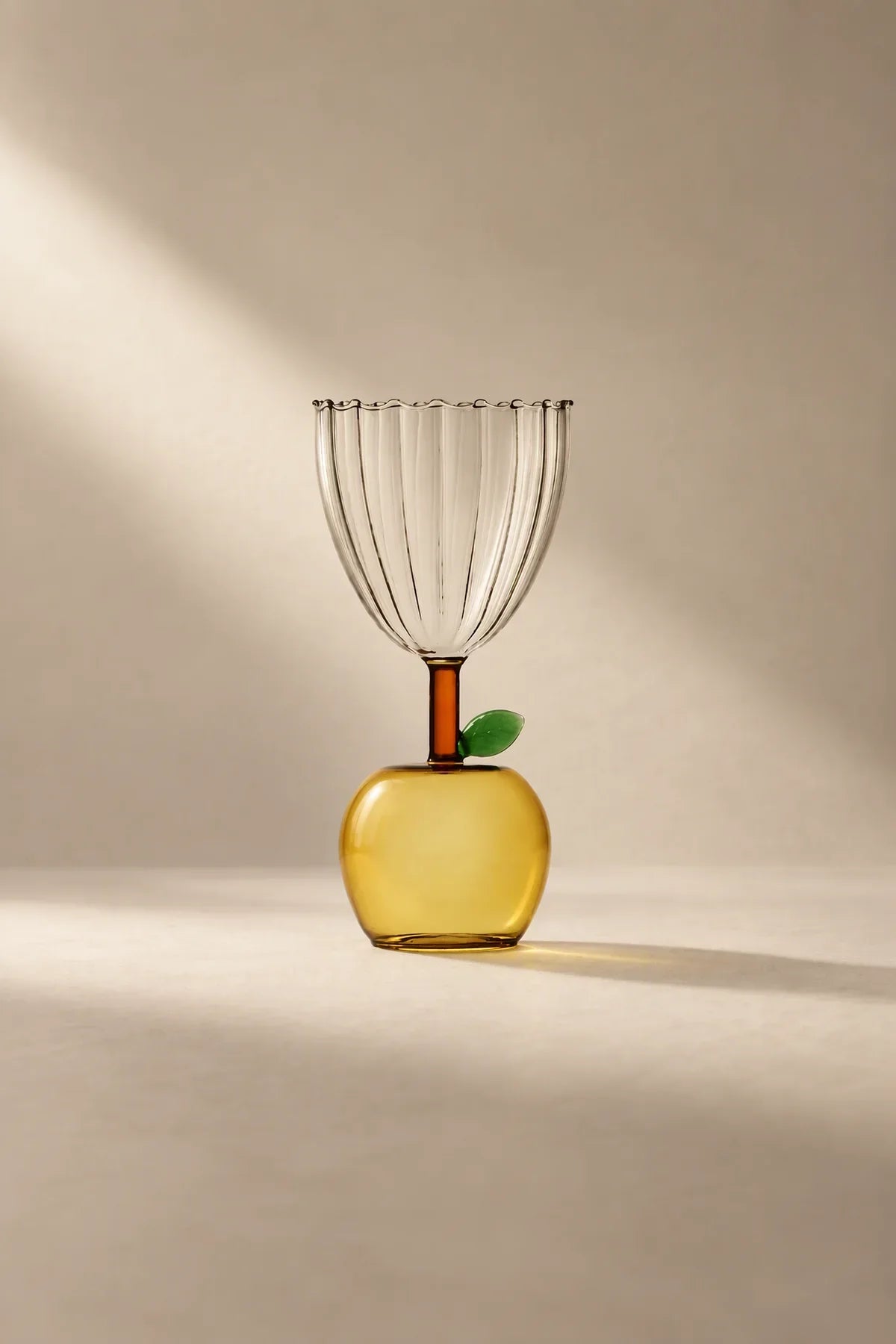 Orchard Hour Multi-Color Glass Goblet