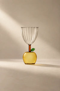 Orchard Hour Multi-Color Glass Goblet