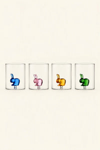Hidden Friend Clear Borosilicate Glass Tumbler