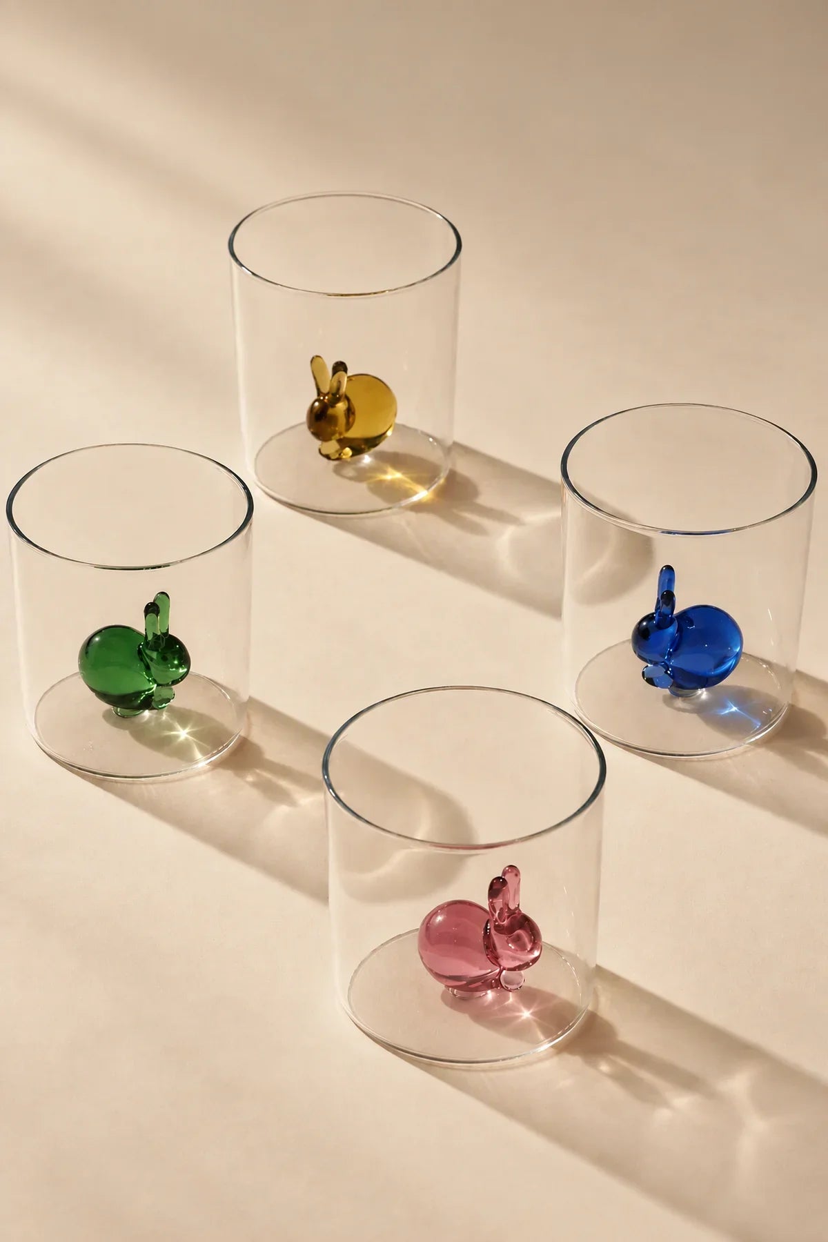 Hidden Friend Clear Borosilicate Glass Tumbler