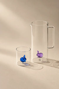 Hidden Friend Clear Borosilicate Glass Tumbler