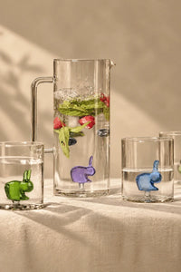 Hidden Friend Clear Borosilicate Glass Tumbler