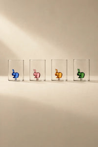 Hidden Friend Clear Borosilicate Glass Tumbler