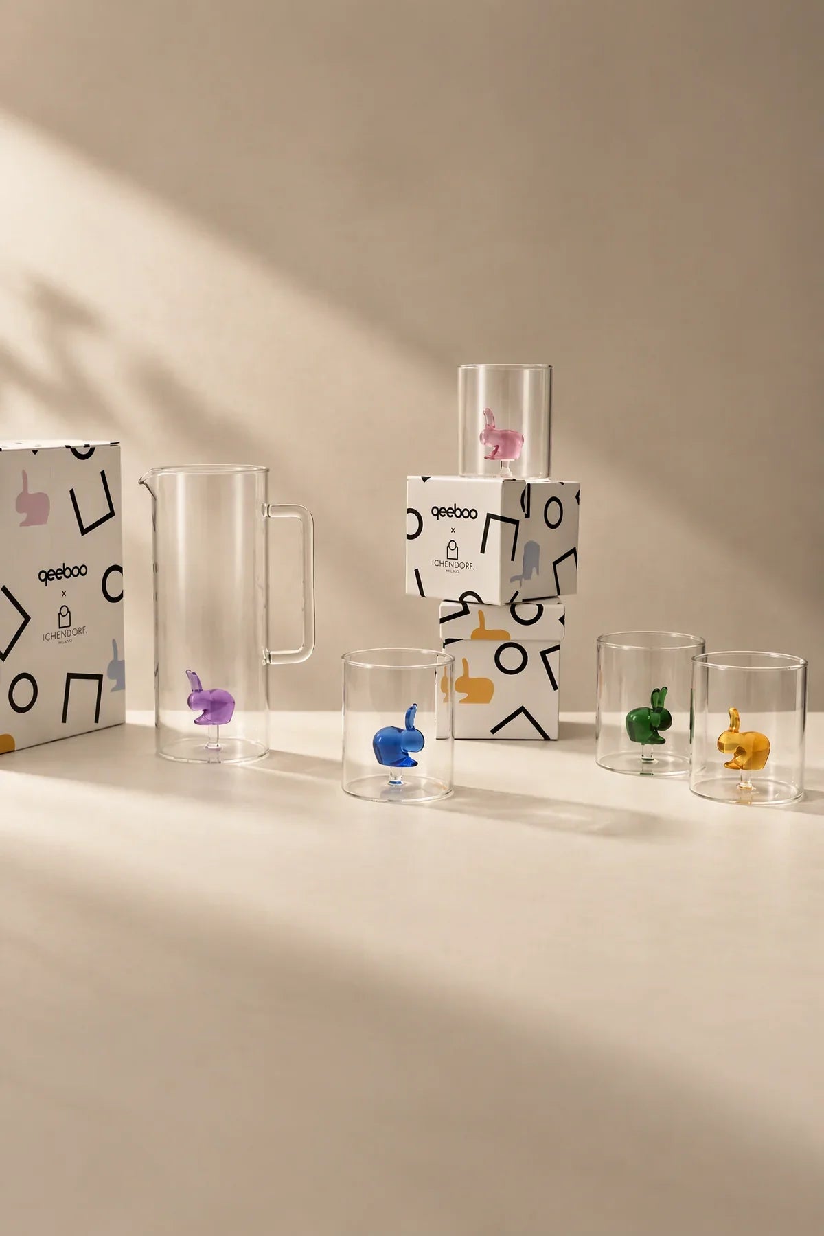 Hidden Friend Clear Borosilicate Glass Tumbler