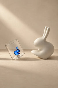 Hidden Friend Clear Borosilicate Glass Tumbler