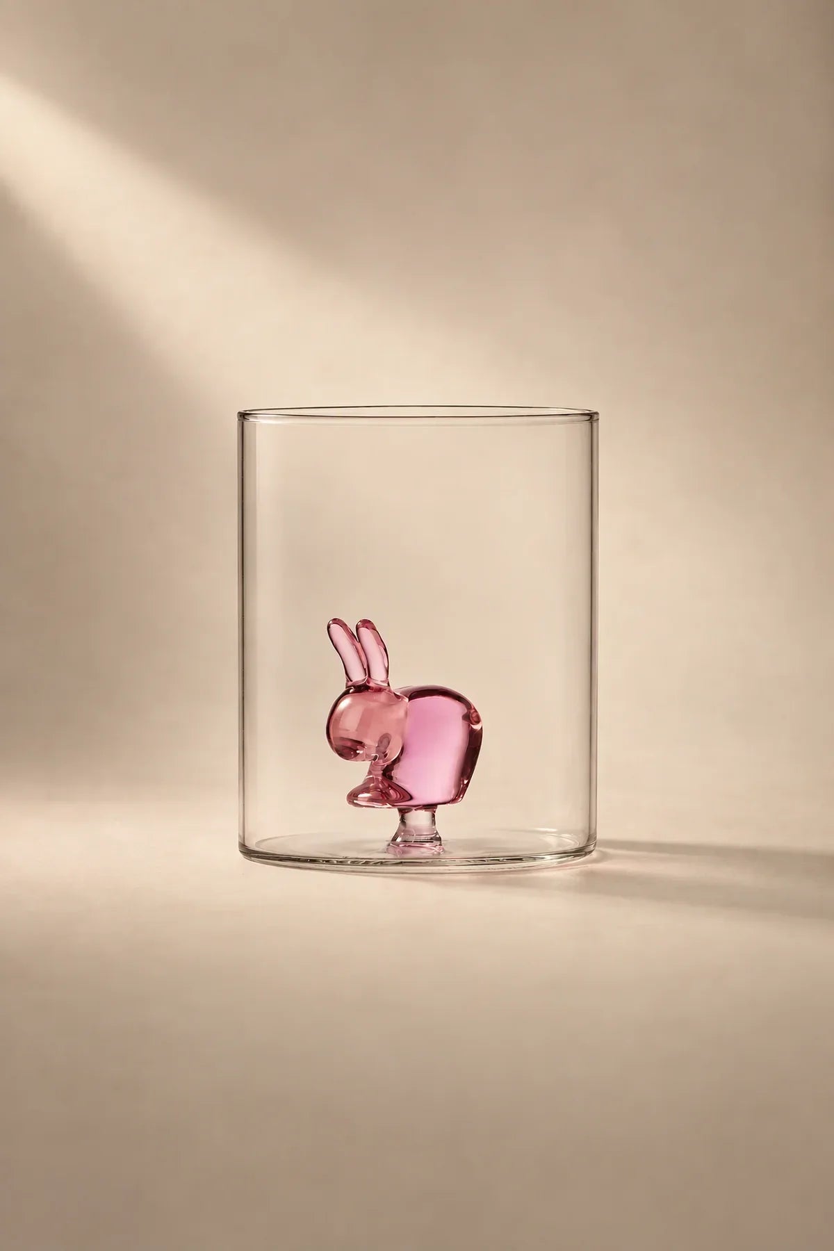 Hidden Friend Clear Borosilicate Glass Tumbler