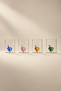 Hidden Friend Clear Borosilicate Glass Tumbler