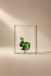Hidden Friend Clear Borosilicate Glass Tumbler