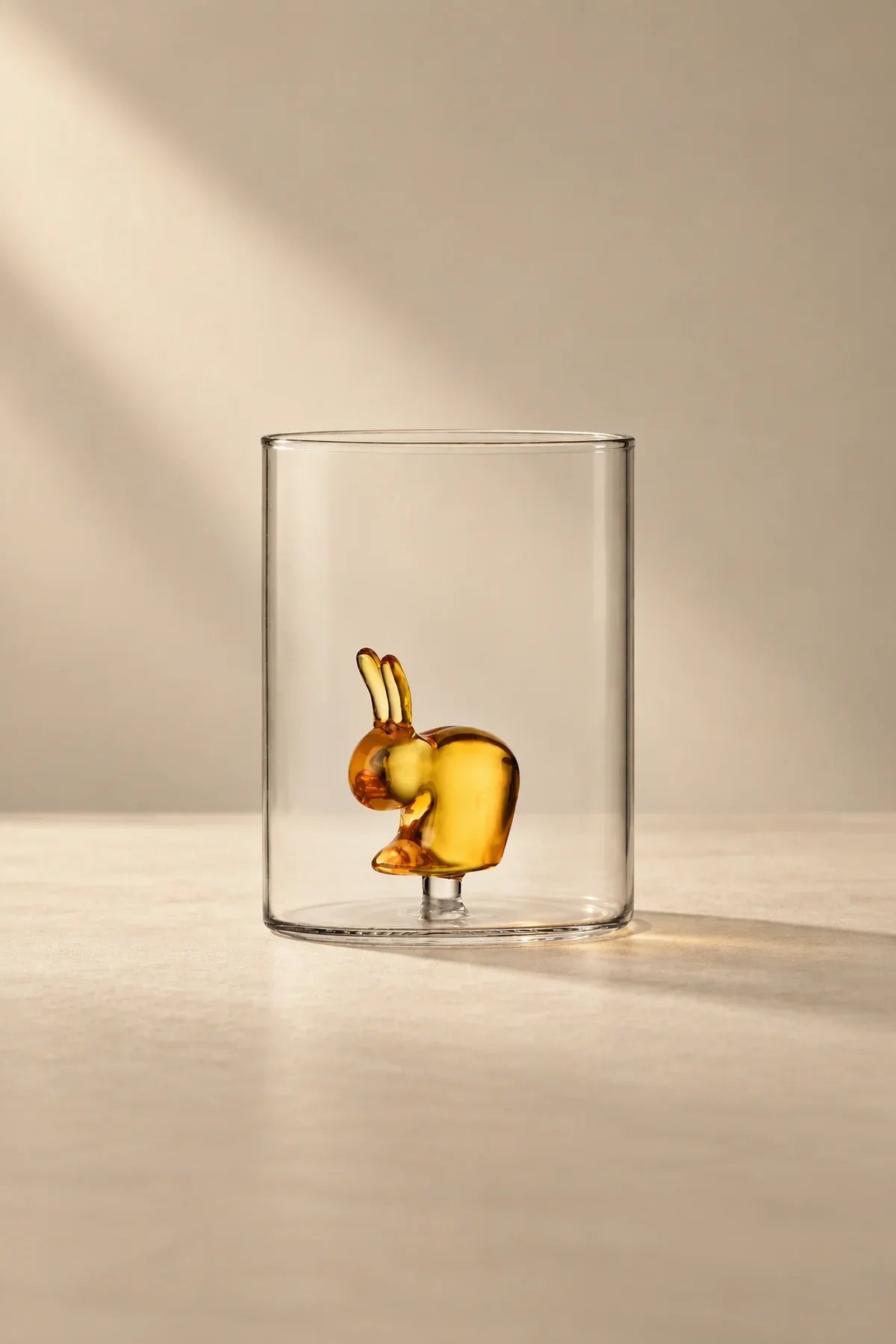 Hidden Friend Clear Borosilicate Glass Tumbler