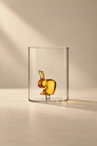 Hidden Friend Clear Borosilicate Glass Tumbler