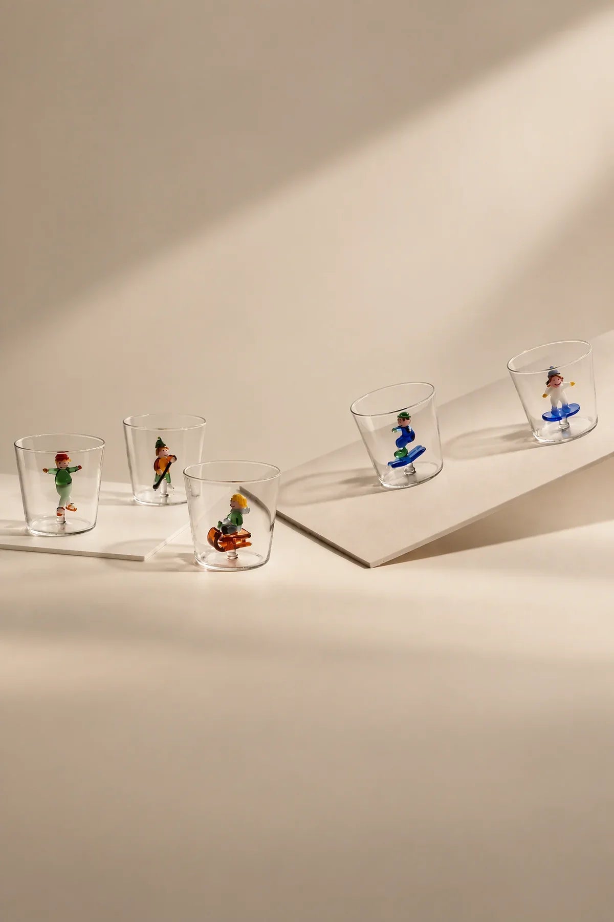 Snow Games Clear Glass Tumbler