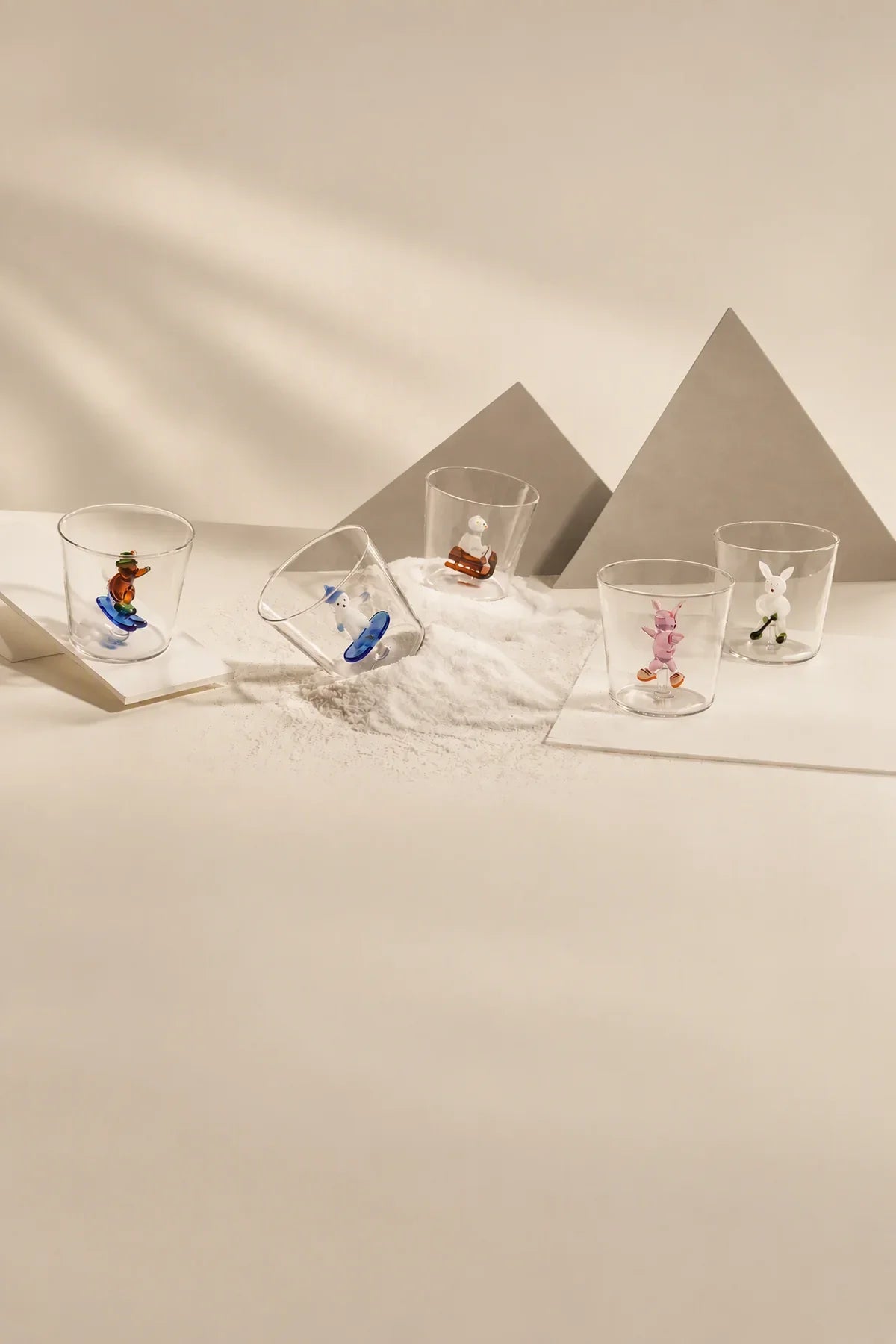 Snow Games Clear Glass Tumbler