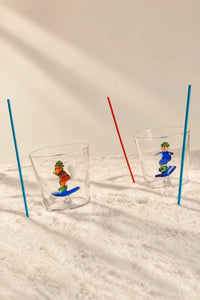 Snow Games Clear Glass Tumbler