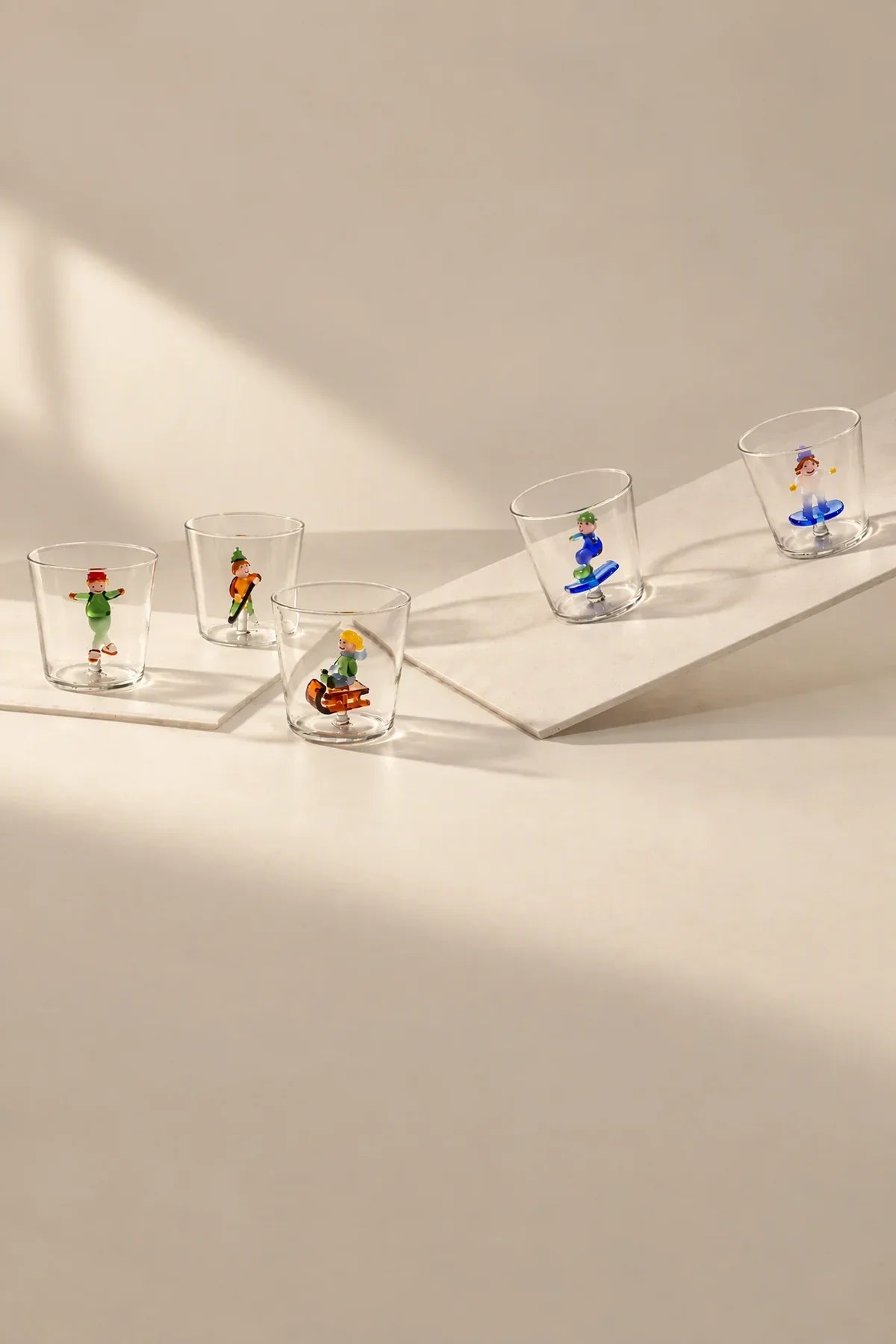 Snow Games Clear Glass Tumbler