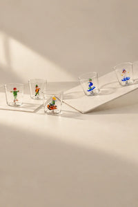 Snow Games Clear Glass Tumbler