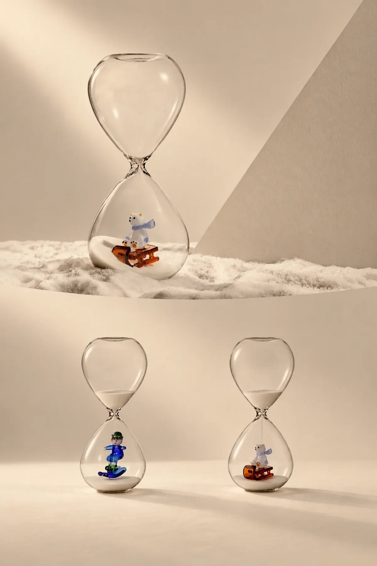 Snow Games Clear Glass Tumbler