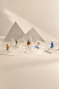 Snow Games Clear Glass Tumbler