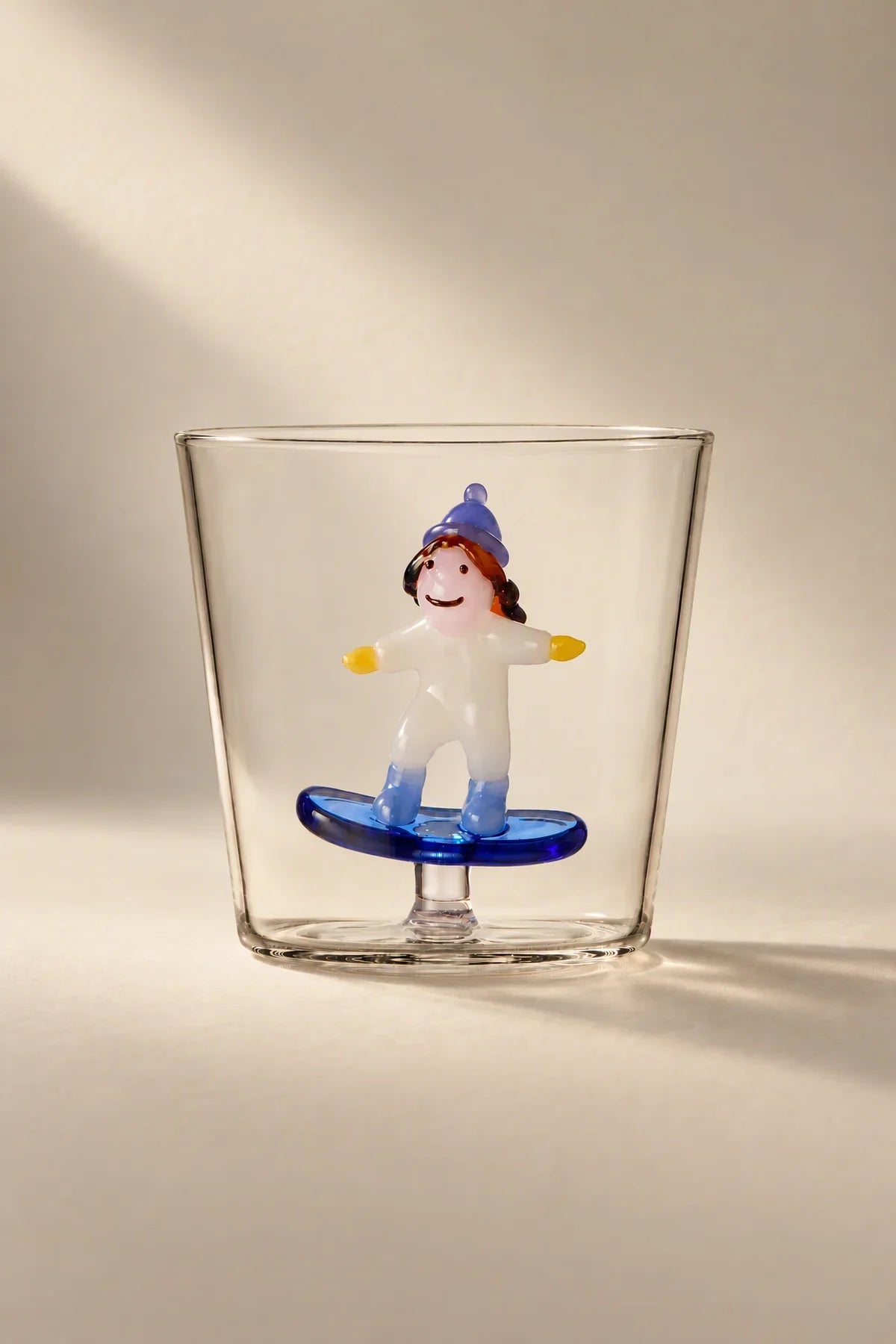 Snow Games Clear Glass Tumbler