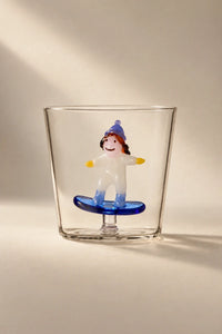 Snow Games Clear Glass Tumbler