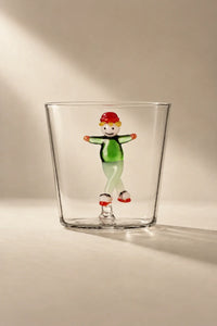 Snow Games Clear Glass Tumbler