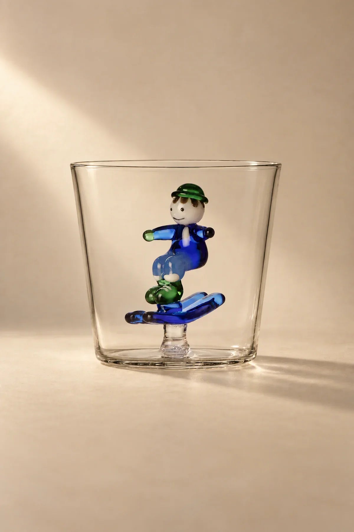Snow Games Clear Glass Tumbler