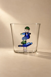 Snow Games Clear Glass Tumbler