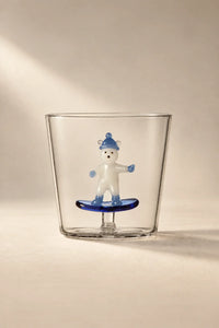 Snow Games Clear Glass Tumbler