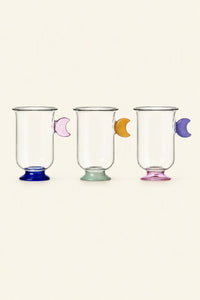Moonlit Dream Multi-Color Borosilicate Glass Footed Mug