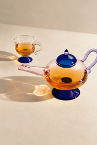 Moonlit Dream Multi-Color Borosilicate Glass Footed Mug
