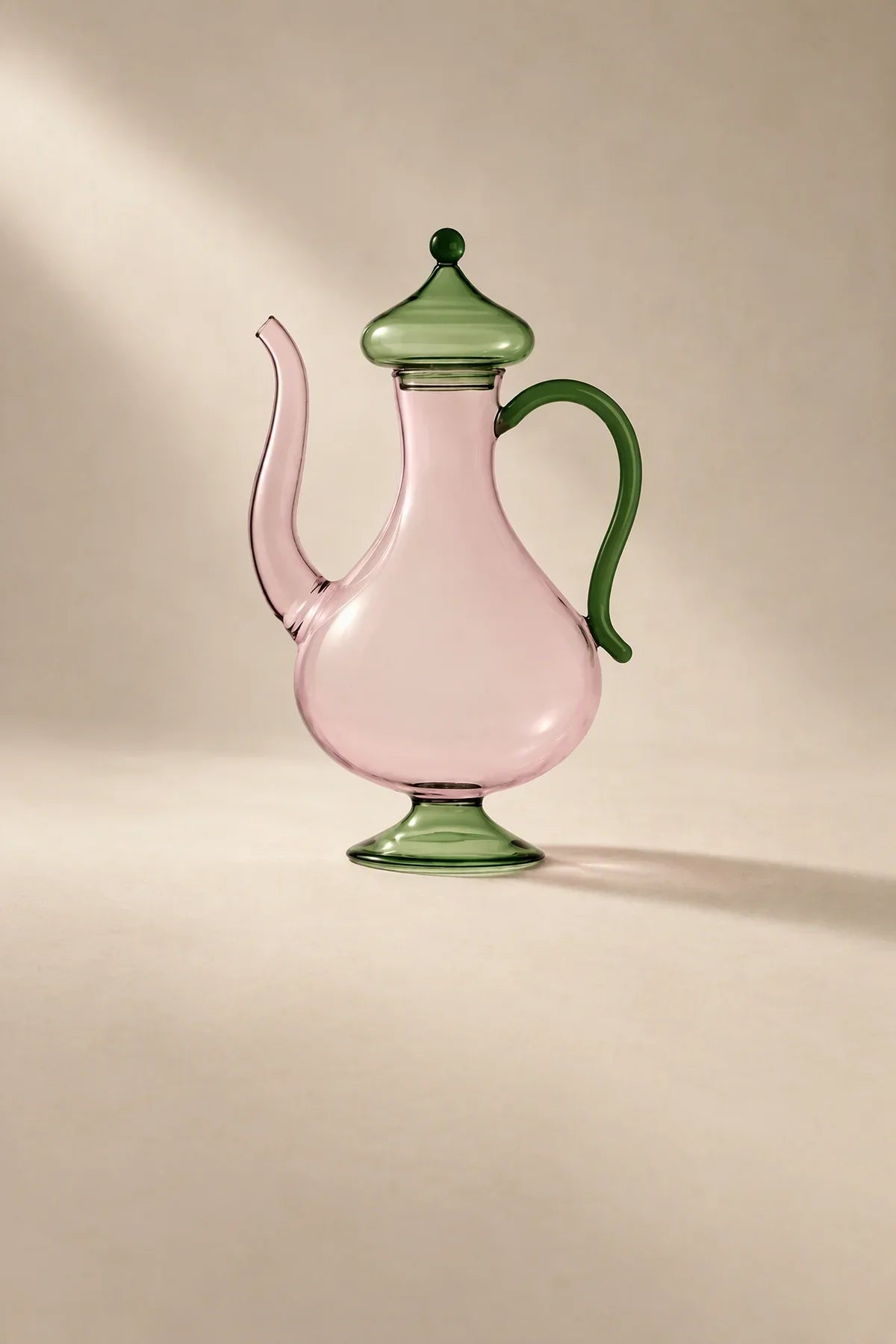 Oriental Dream Multi-Color Glass Teapot