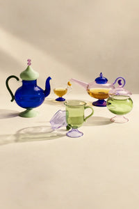 Oriental Dream Multi-Color Glass Teapot