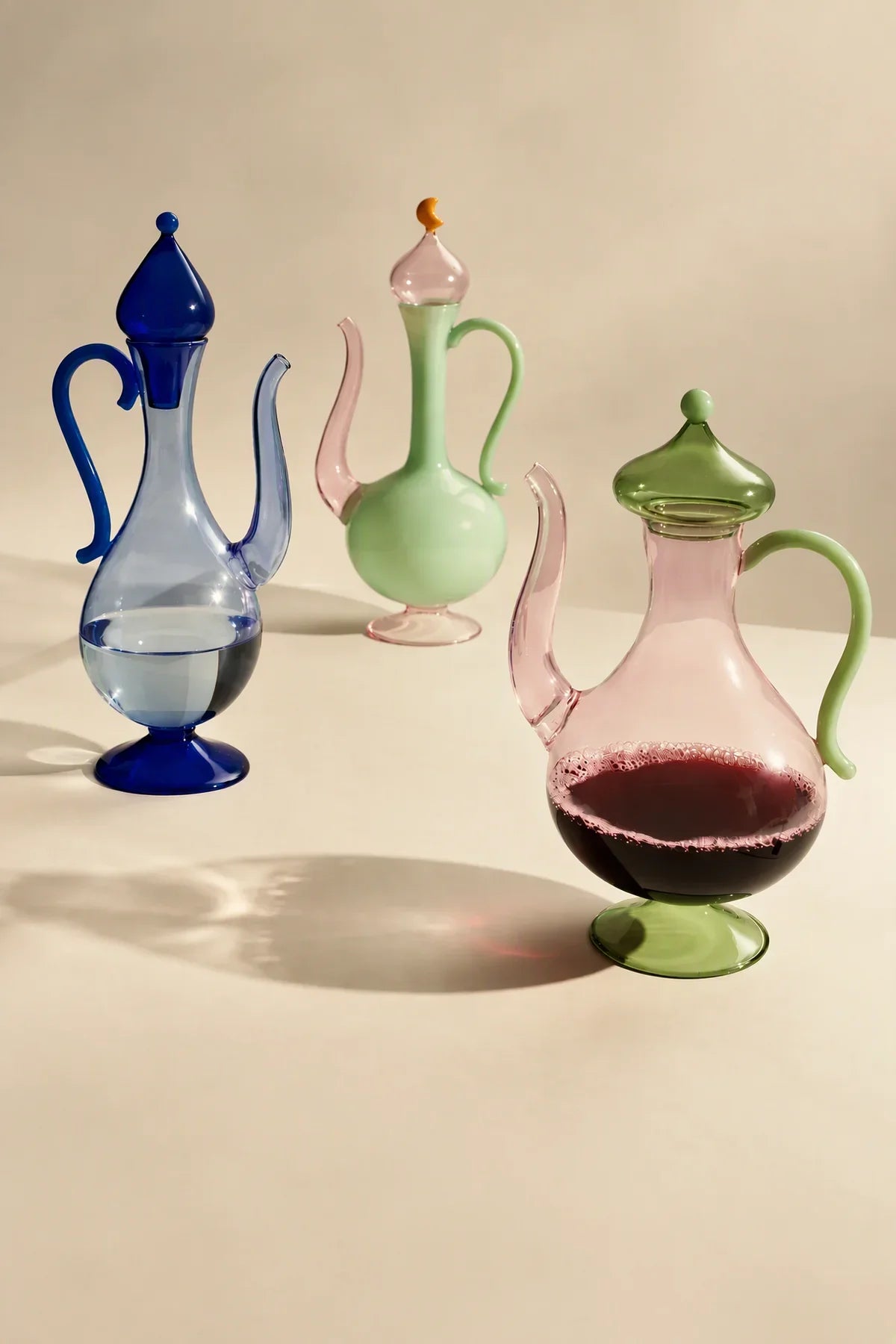 Oriental Dream Multi-Color Glass Teapot