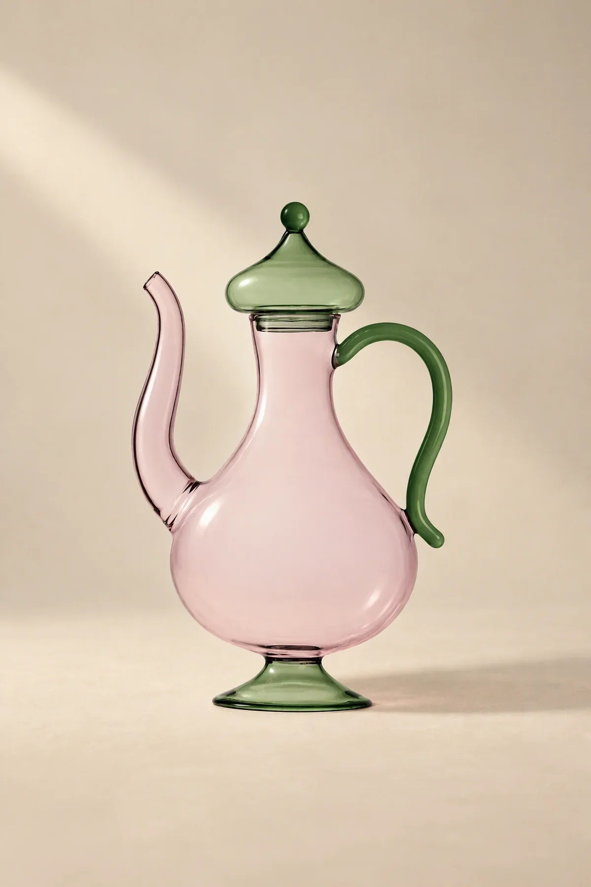 Oriental Dream Multi-Color Glass Teapot