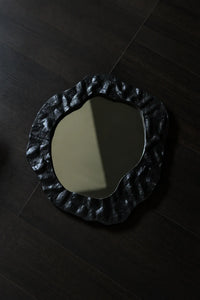 Earthbound Form Stone-Look Resin Decorative Mirror