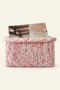 Berry Confetti Pink Knitted Storage Basket