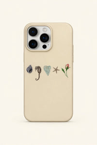Curated Specimens Cream Matte-Look iPhone Case