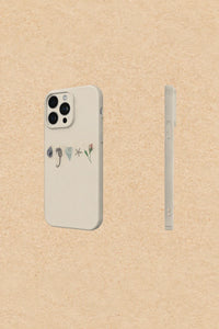 Curated Specimens Cream Matte-Look iPhone Case