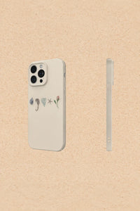 Curated Specimens Cream Matte-Look iPhone Case