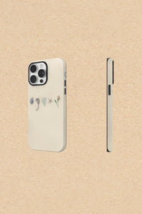 Curated Specimens Cream Matte-Look iPhone Case