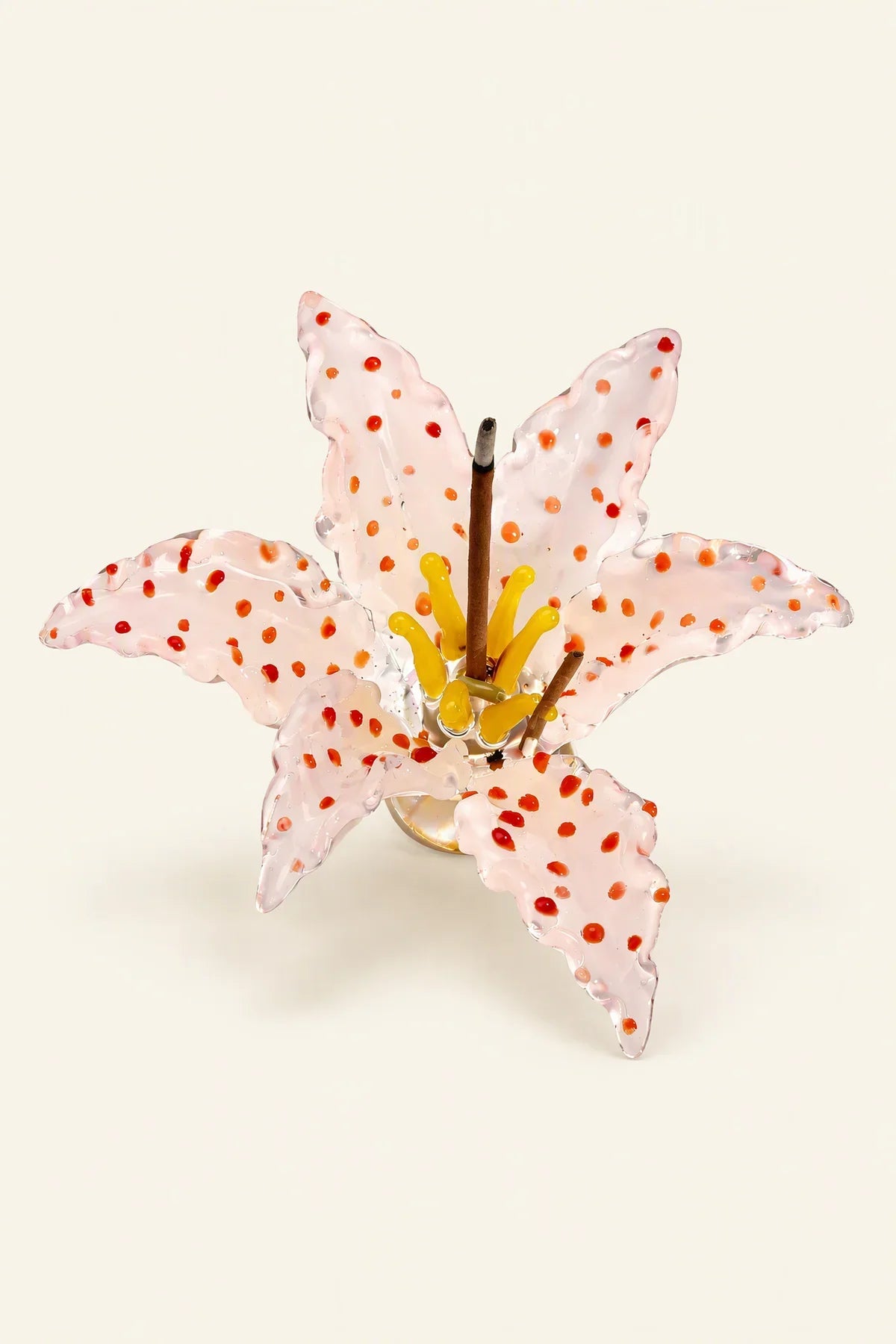 Wild Meadow Blush Glass Incense Holder