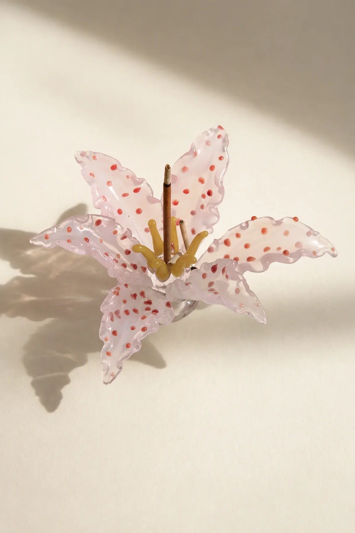 Wild Meadow Blush Glass Incense Holder