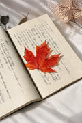 Forest Floor Orange-Red Resin-Look Bookmark