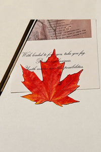 Forest Floor Orange-Red Resin-Look Bookmark