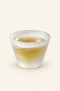 Cloud Current Frosted White Glass Gaiwan Tea Set
