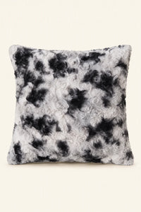 Stormy Mist Grey Faux Fur Cushion Cover